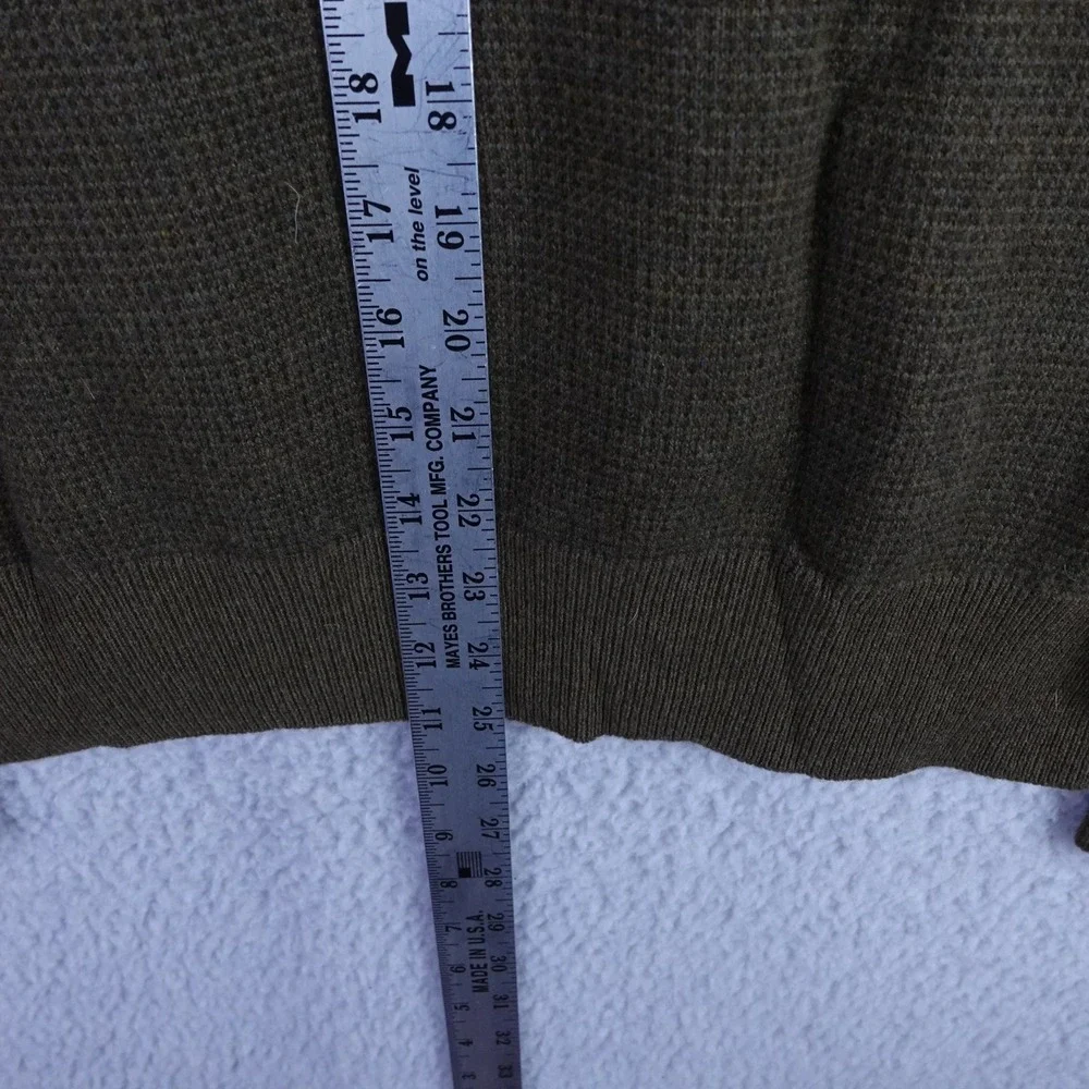 Polo Ralph Lauren Mens Olive Green 100%‎ Merino Wool Mock Neck Sweater Size M